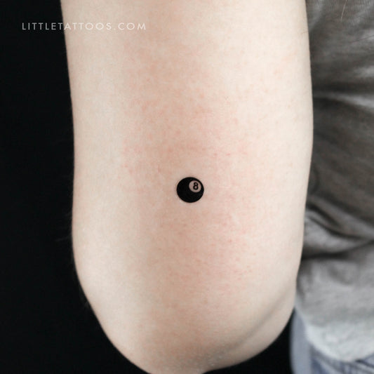 Eight Ball Temporary Tattoo - Set of 3