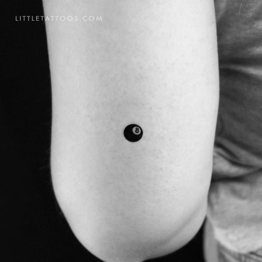 Eight Ball Temporary Tattoo - Set of 3