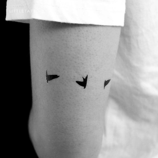 Flying Birds Temporary Tattoo - Set of 3