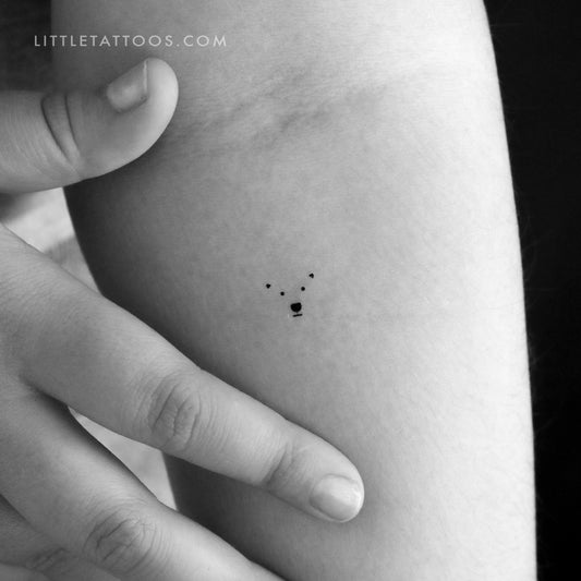 Polar Bear Face Temporary Tattoo - Set of 3