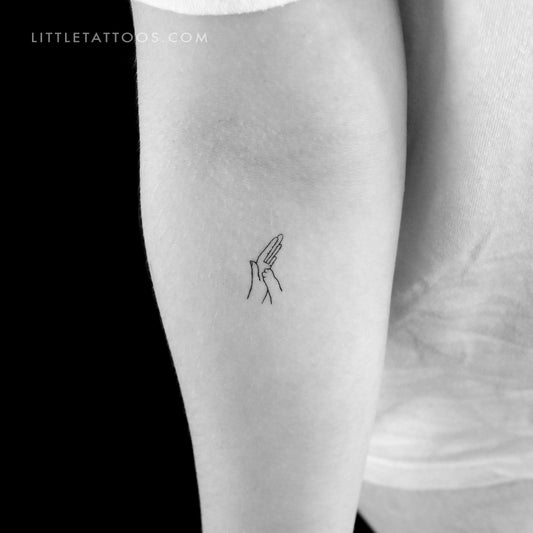 Dog High Five Temporary Tattoo - Set of 3