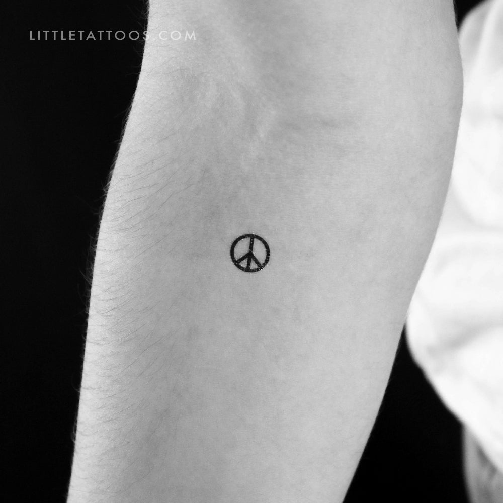 Peace Symbol Temporary Tattoo (Set of 3)