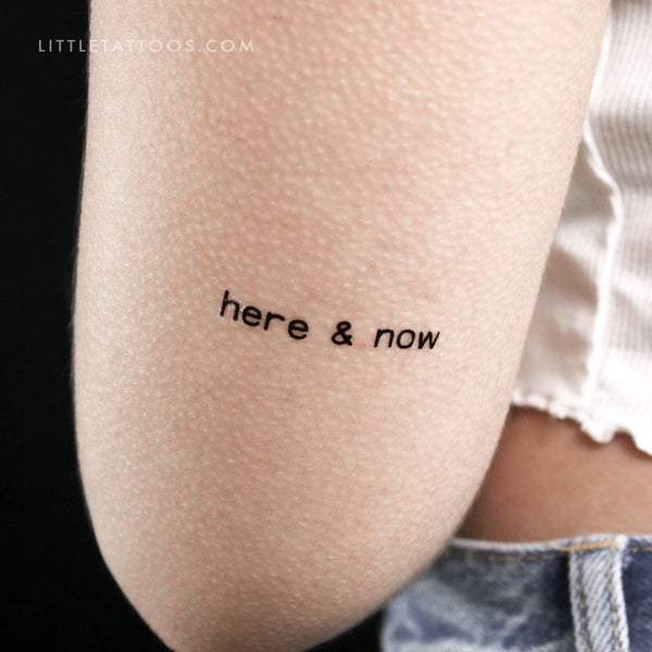Here & Now Temporary Tattoo - Set of 3