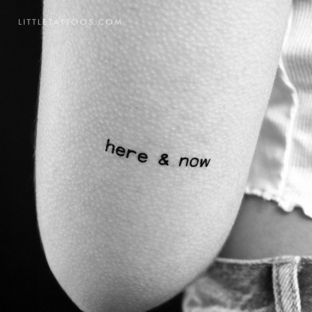 Tatuaje temporal Aquí y Ahora - Juego de 3