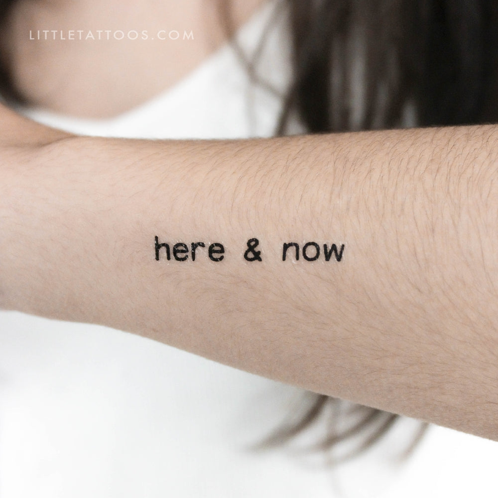 Tatuaje temporal Aquí y Ahora - Juego de 3