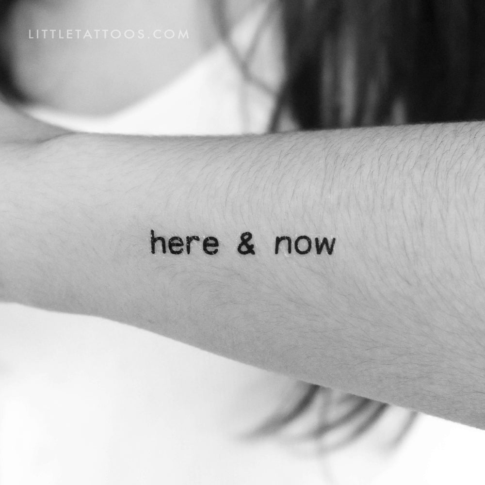 Tatuaje temporal Aquí y Ahora - Juego de 3