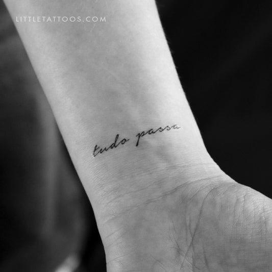 Tudo Passa Temporary Tattoo - Set of 3