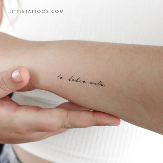 La Dolce Vita Temporary Tattoo - Set of 3