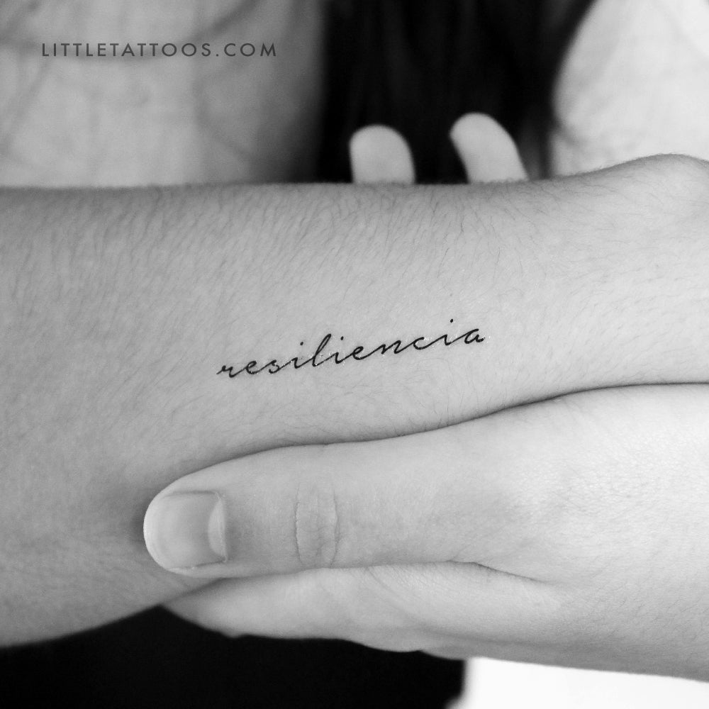 Tatuaje temporal Resiliencia - Juego de 3