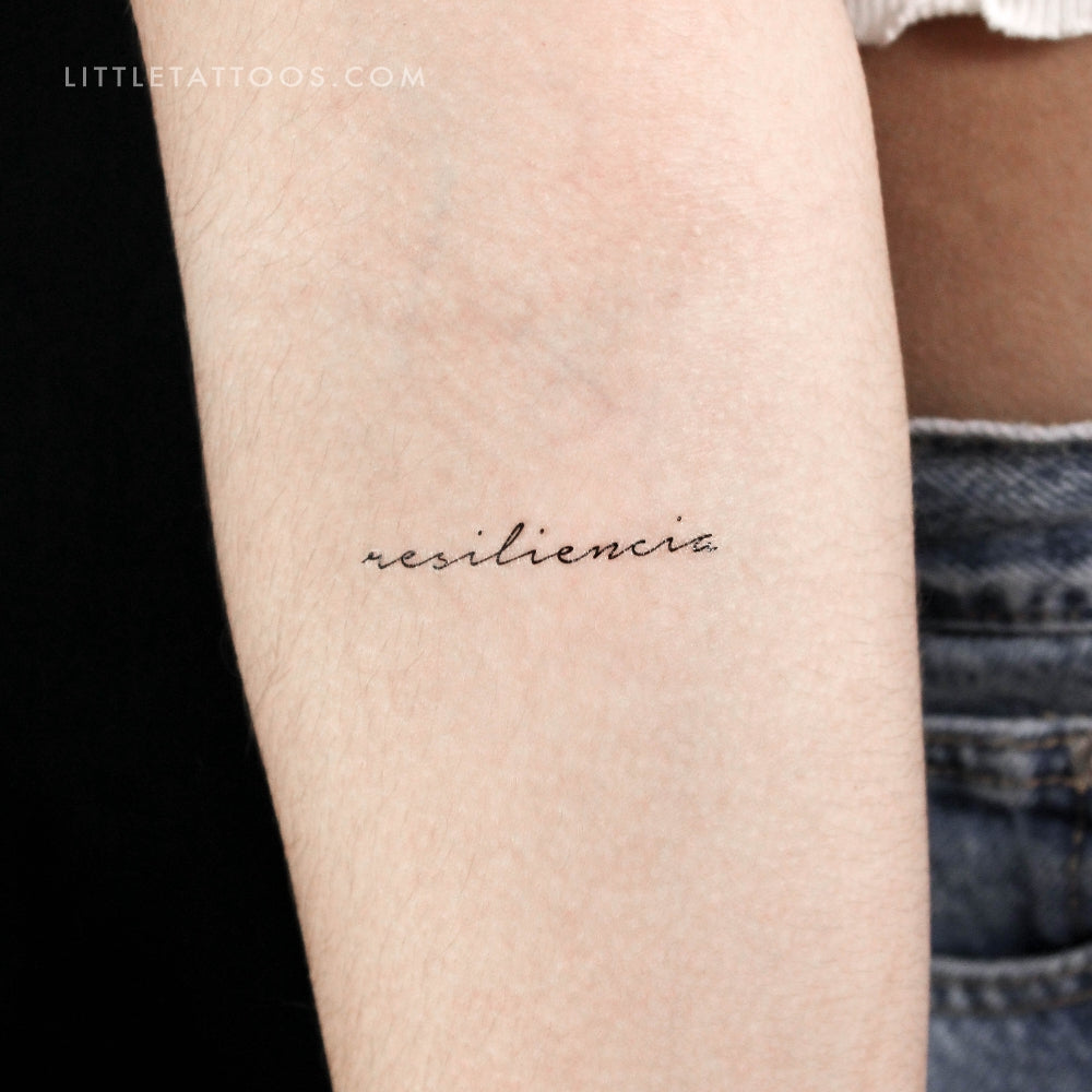 Tatuaje temporal Resiliencia - Juego de 3