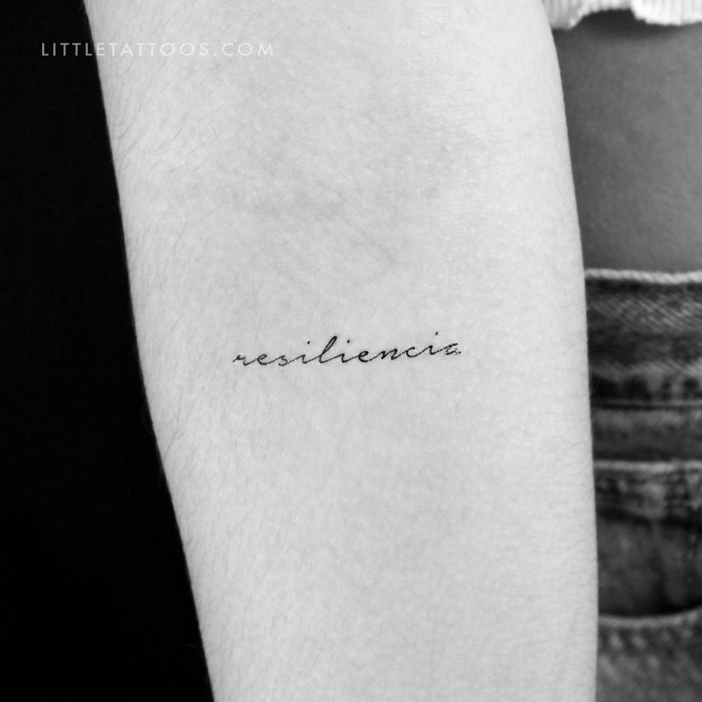 Tatuaje temporal Resiliencia - Juego de 3