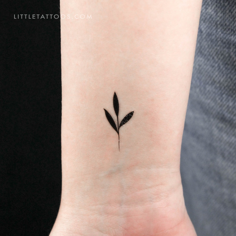 Tatuaje temporal de brote pequeño - Juego de 3
