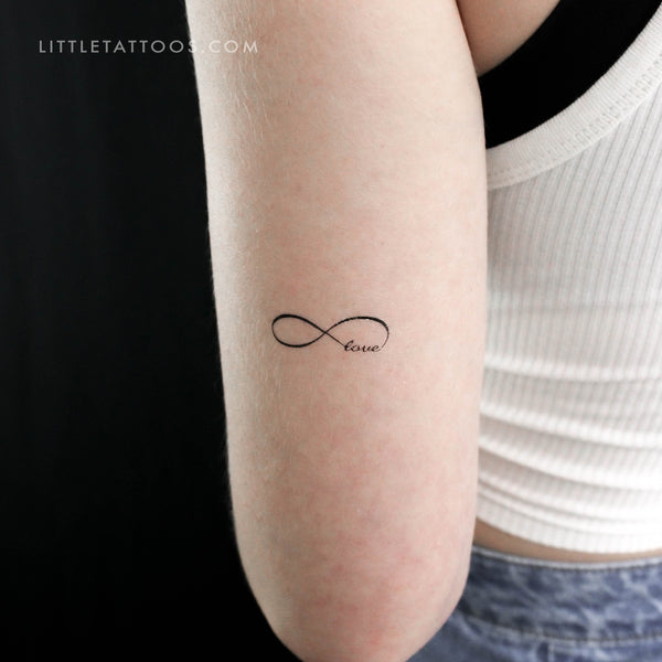 Infinity Love Temporary Tattoo - Set of 3