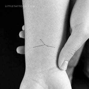 Small Cancer Constellation Temporary Tattoo - Set of 3