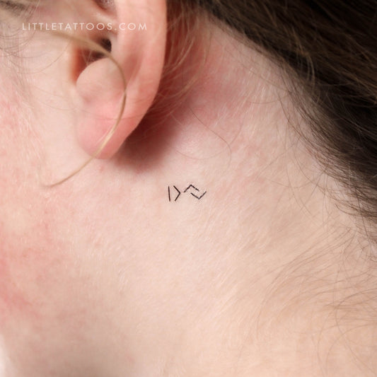 Tatuaje temporal pequeño "Soy más grande que los altos y bajos" - Juego de 3