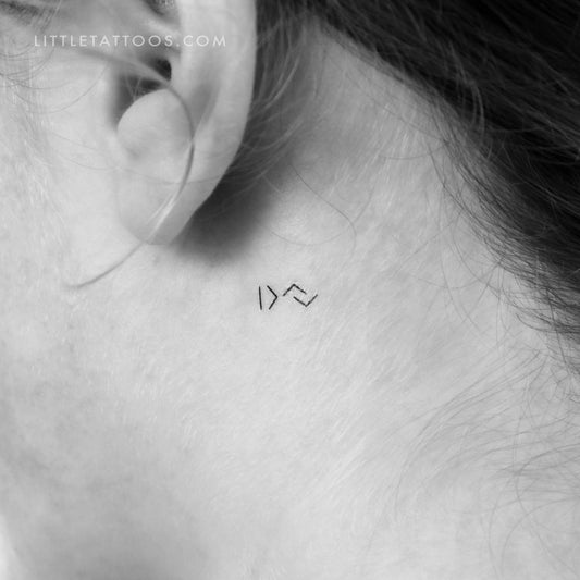 Tatuaje temporal pequeño "Soy más grande que los altos y bajos" - Juego de 3