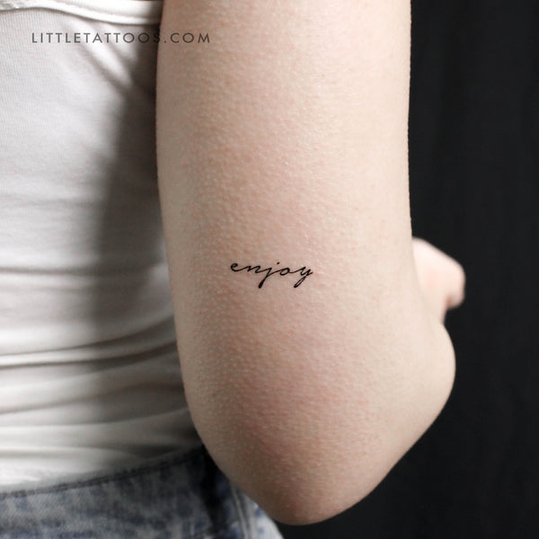 Enjoy Temporary Tattoo - Set of 3