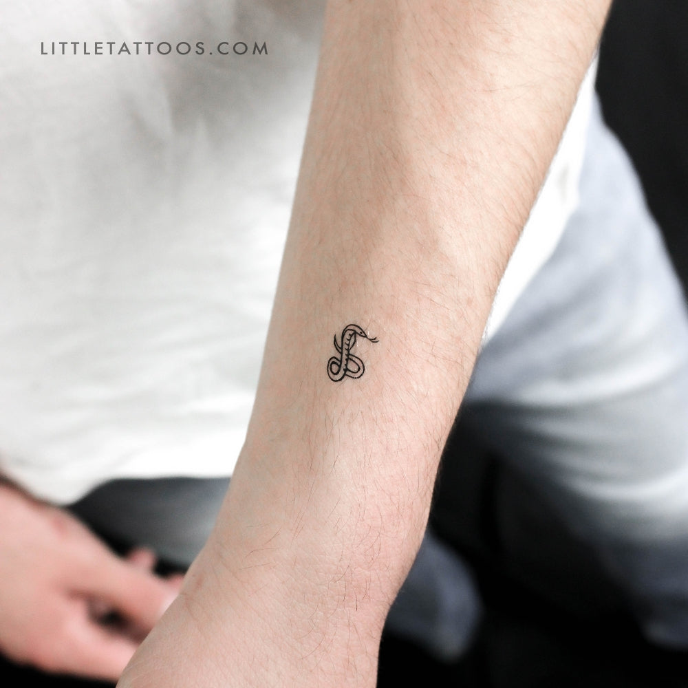 Tatuaje temporal de cobra - Juego de 3