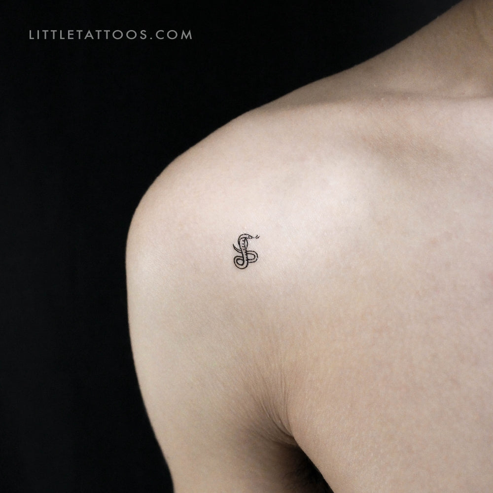 Tatuaje temporal de cobra - Juego de 3