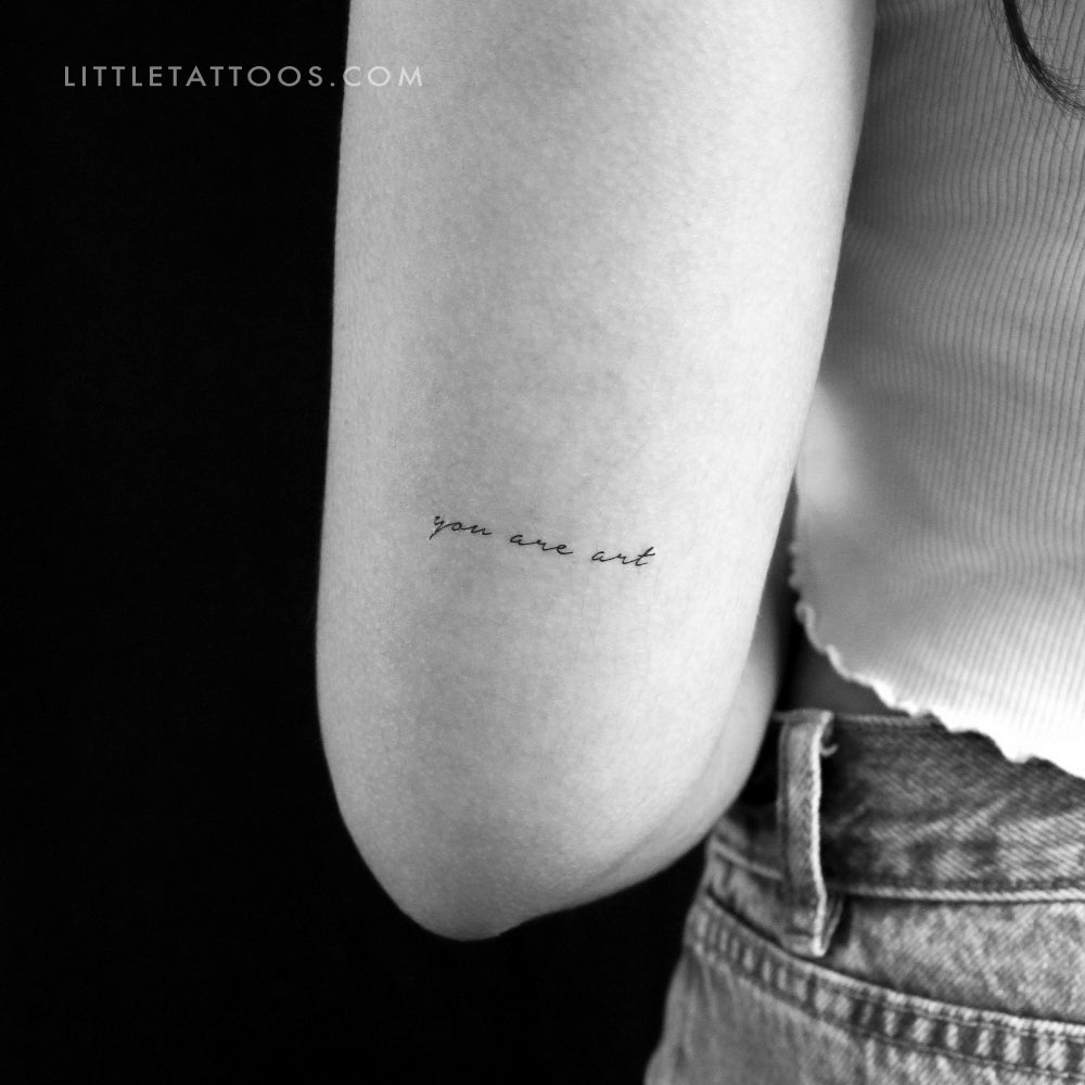 Tatuaje temporal "Eres Arte" - Juego de 3
