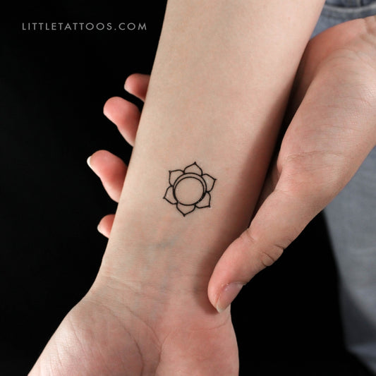 Svadhishthana Chakra Temporary Tattoo - Set of 3