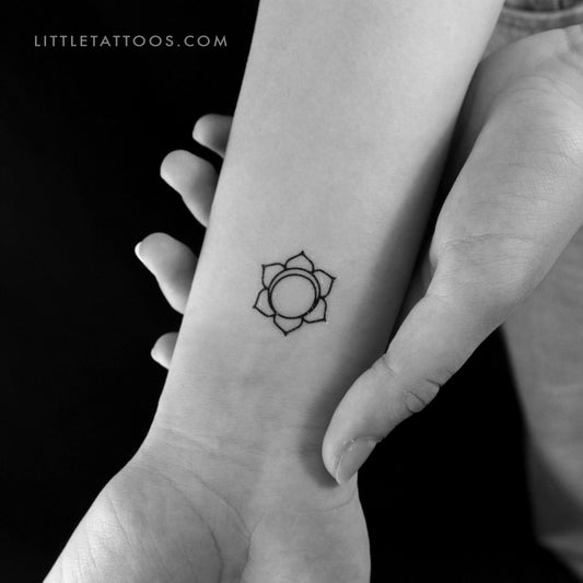 Svadhishthana Chakra Temporary Tattoo - Set of 3