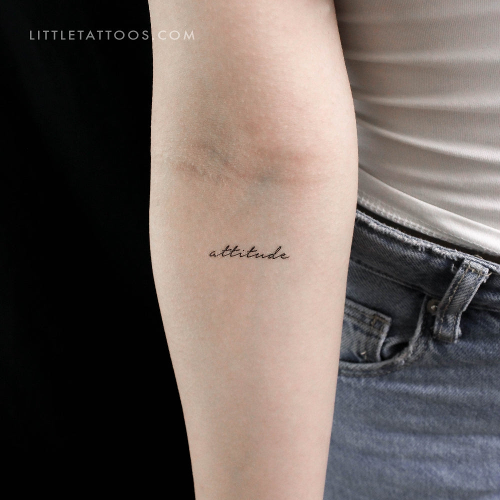 Attitude Temporary Tattoo - Set of 3
