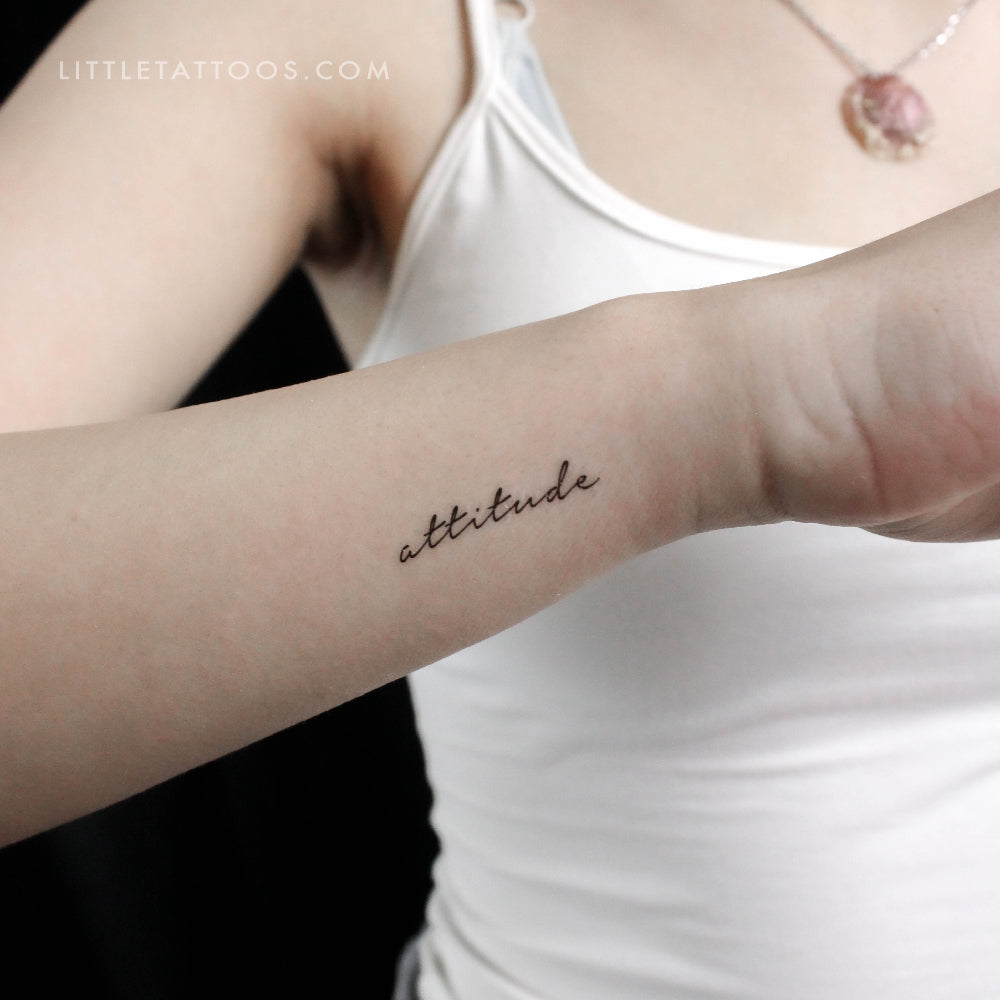 Attitude Temporary Tattoo - Set of 3