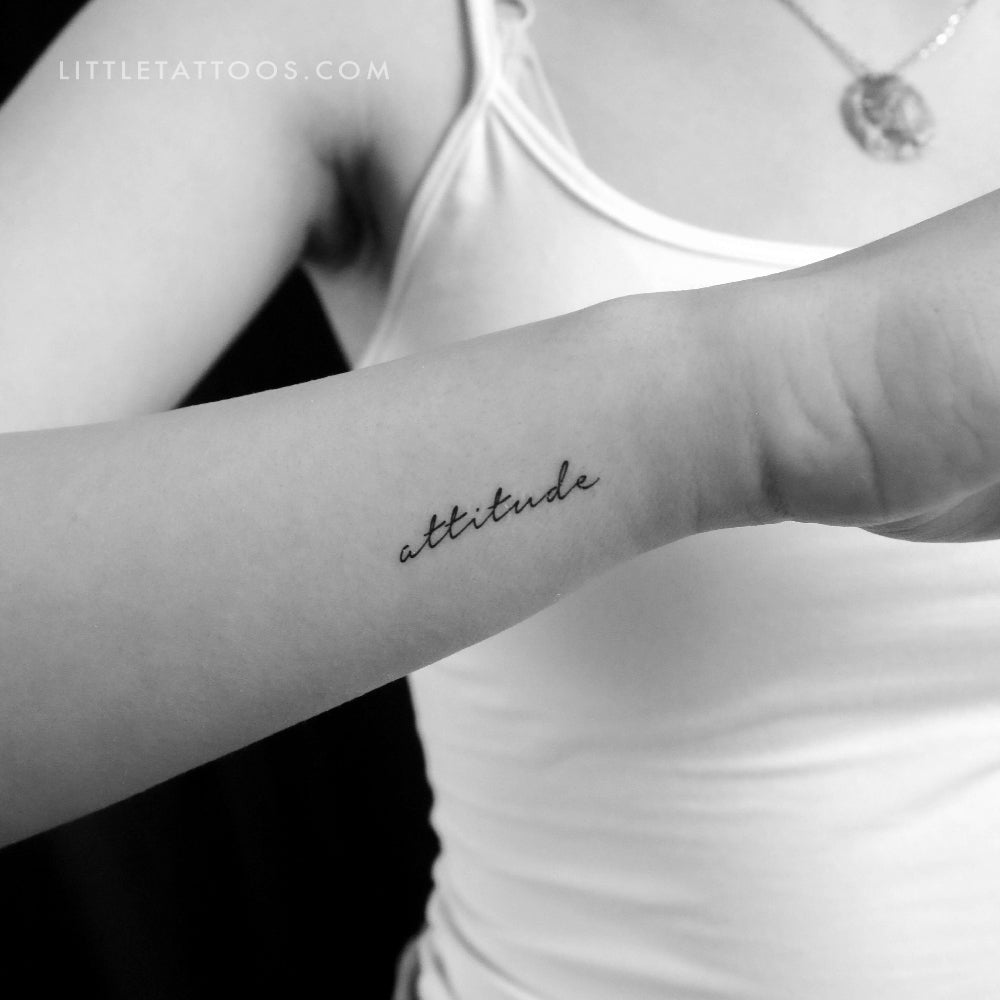 Attitude Temporary Tattoo - Set of 3