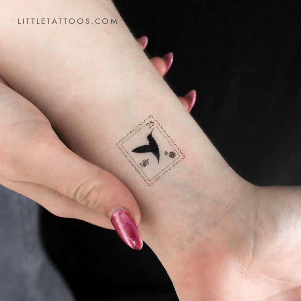 Tatuaje temporal de colibrí (juego de 3)