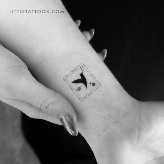 Tatuaje temporal de colibrí (juego de 3)