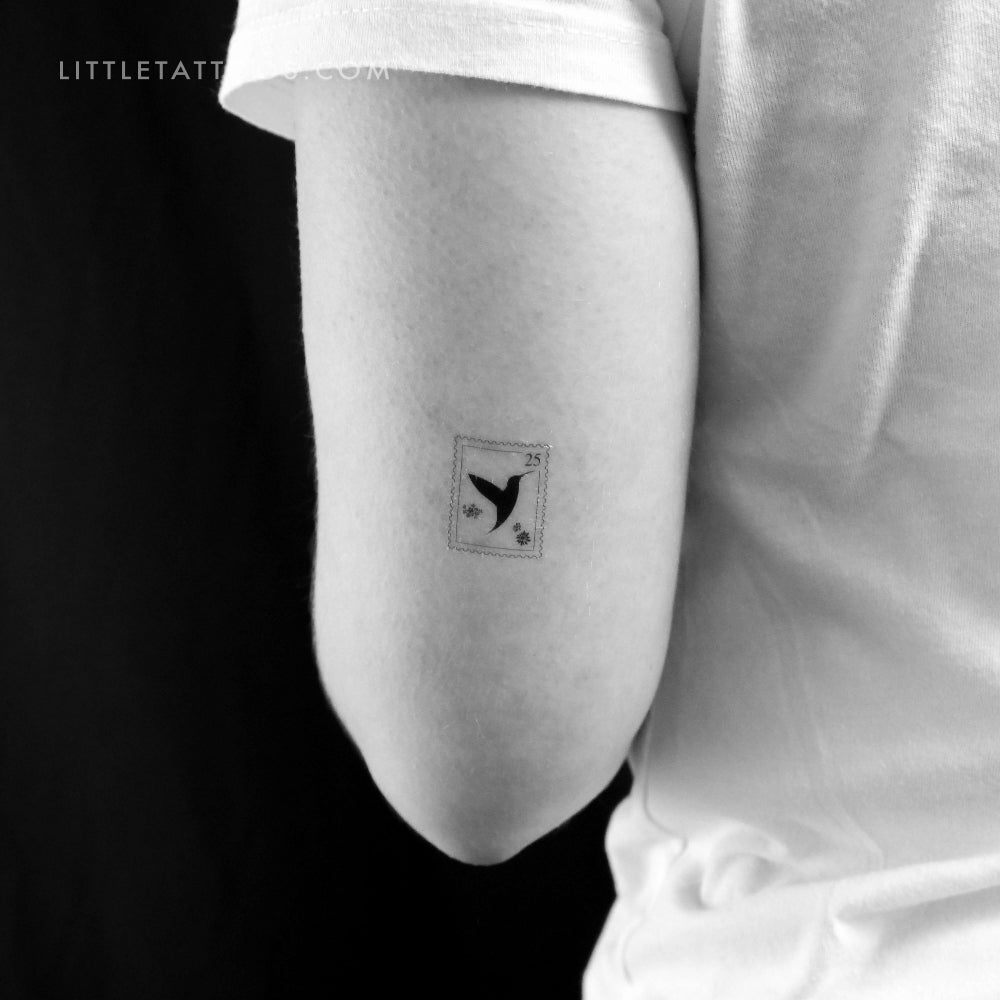 Tatuaje temporal de colibrí (juego de 3)