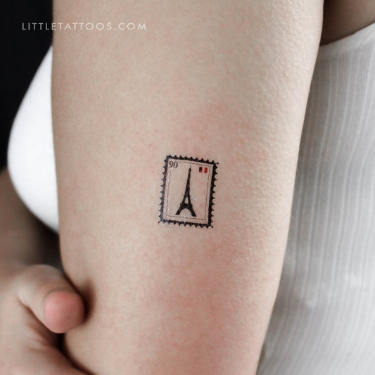 France Stamp Temporary Tattoo - Set of 3