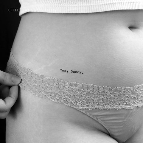 Yes, Daddy. Temporary Tattoo - Set of 3