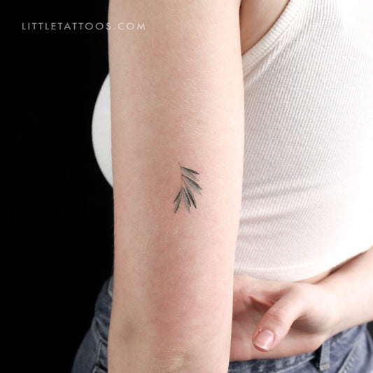 Willow Leaf By Ann Lilya Temporary Tattoo - Set of 3