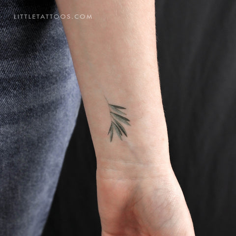 Willow Leaf By Ann Lilya Temporary Tattoo - Set of 3