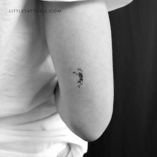 Small Dancing Skeleton Temporary Tattoo - Set of 3