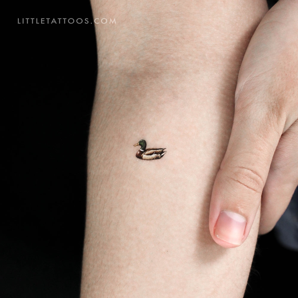 Tiny Duck Temporary Tattoo - Set of 3