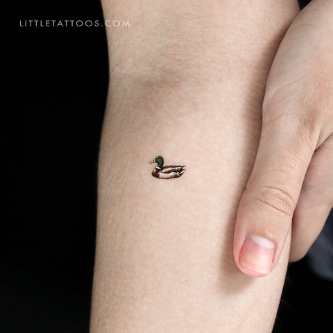 Tiny Duck Temporary Tattoo - Set of 3