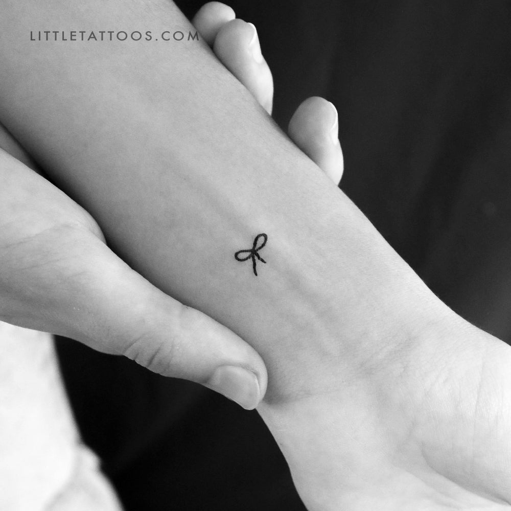 Tiny Bow Temporary Tattoo - Set of 3