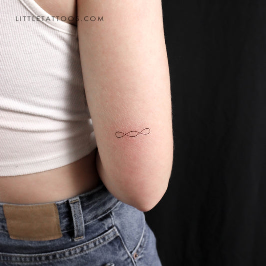 Tatuaje temporal del símbolo del infinito doble - Juego de 3