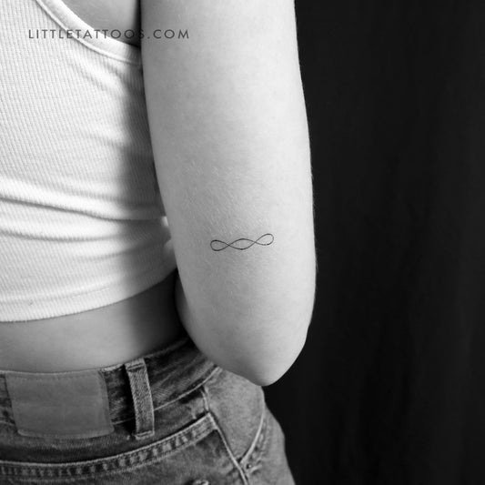 Tatuaje temporal del símbolo del infinito doble - Juego de 3