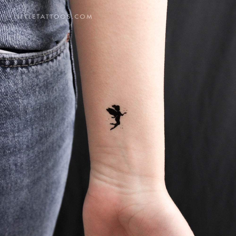 Fairy Silhouette Temporary Tattoo - Set of 3 – Little Tattoos, image size:1000x1000