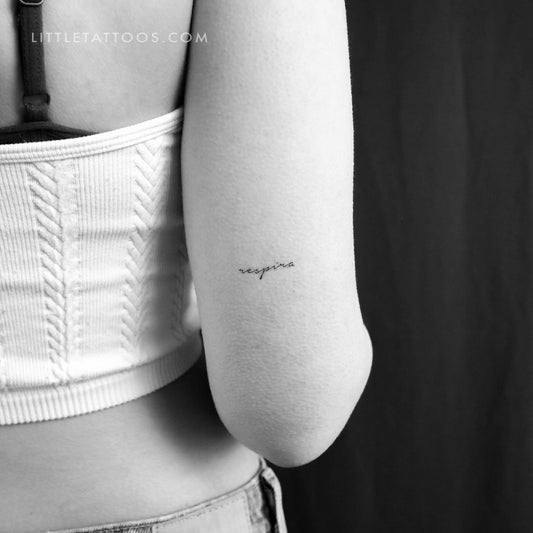 Tatuaje temporal Respira - Juego de 3