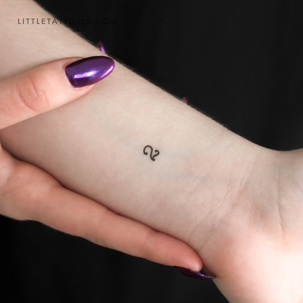 Number 2 Temporary Tattoo - Set of 3