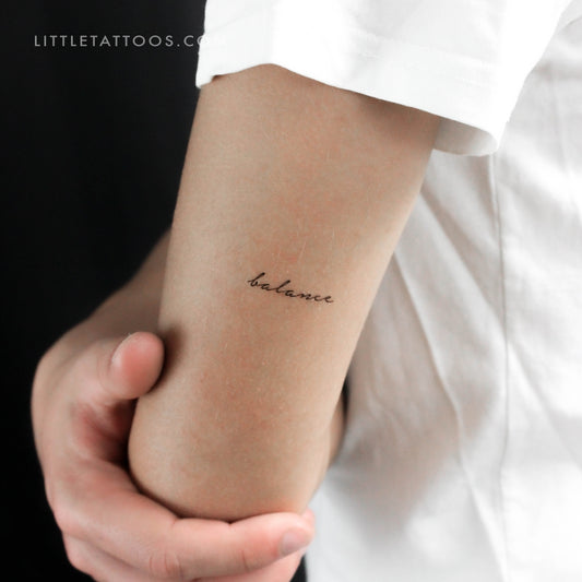 Balance Temporary Tattoo - Set of 3