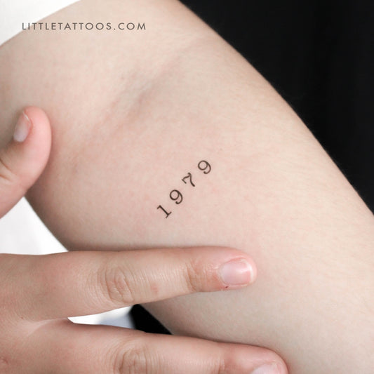 1979 Birth Year Temporary Tattoo - Set of 3