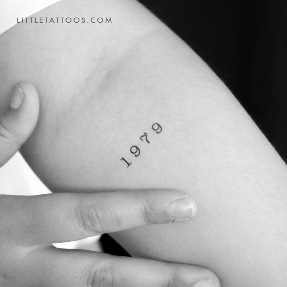 1979 Birth Year Temporary Tattoo - Set of 3