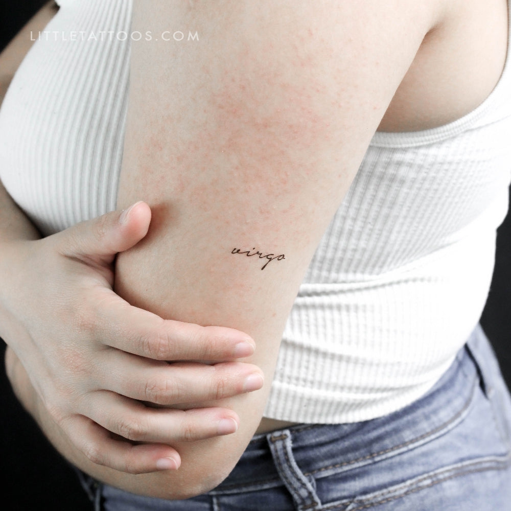 Virgo Temporary Tattoo - Set of 3