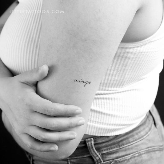 Virgo Temporary Tattoo - Set of 3